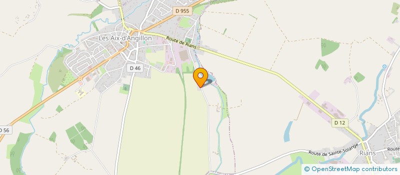 localisation de l'entreprise GFA DE LA TENDREE  LES AIX D'ANGILLON