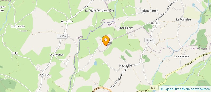 localisation de l'entreprise GFA DE LA TERRASSE  MONTROMANT