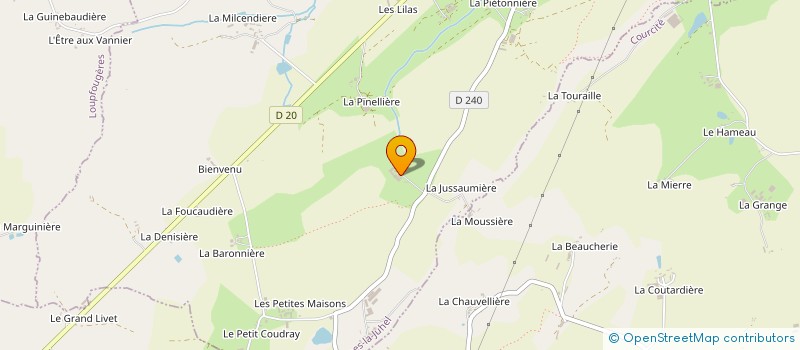 localisation de l'entreprise GFA DE LA TEULIERE  VILLAINES-LA-JUHEL