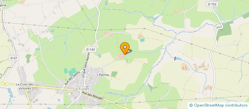 localisation de l'entreprise GFA DE LA THEUILLERE  MAUGES-SUR-LOIRE