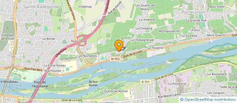 localisation de l'entreprise GFA DE LA THIBAUDERIE à ROCHECORBON