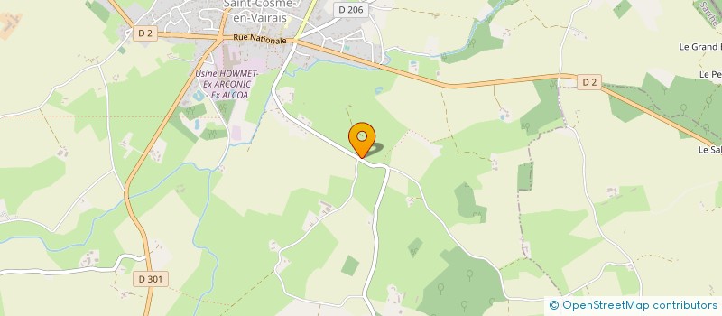 localisation de l'entreprise GFA DE LA THIBAUDIERE SAINT GERMAIN  SAINT-COSME-EN-VAIRAIS