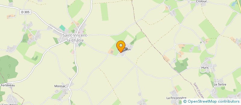 localisation de l'entreprise GFA DE LA TOISON  SAINT-VINCENT-LA-CHATRE