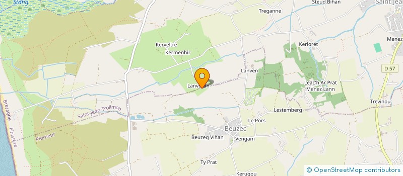 localisation de l'entreprise GFA DE LA TORCHE  SAINT-JEAN-TROLIMON