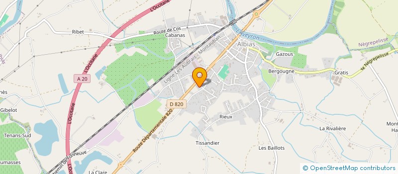 localisation de l'entreprise GFA DE LA TOUR BOISEE  ALBIAS