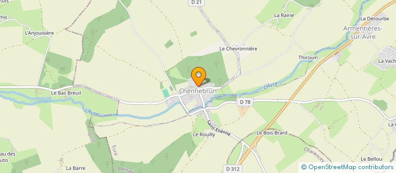 localisation de l'entreprise GFA DE LA TOURNELLE  CHENNEBRUN