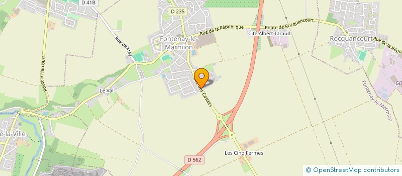 localisation de l'entreprise GFA DE LA TRINGALE à FONTENAY-LE-MARMION