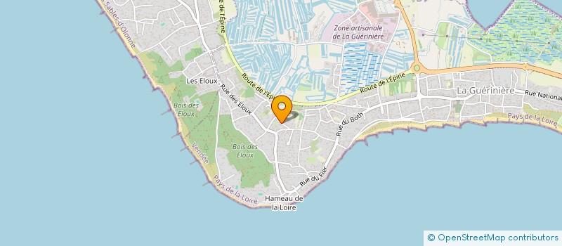 localisation de l'entreprise GFA DE LA TUFFIERE  LA GUERINIERE