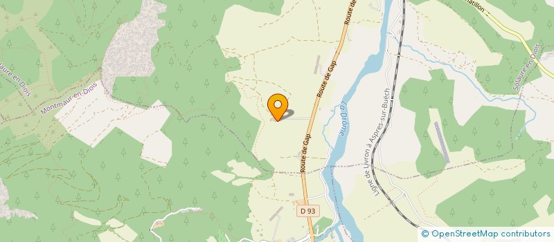 localisation de l'entreprise GFA DE LA TUILIERE  MONTMAUR-EN-DIOIS