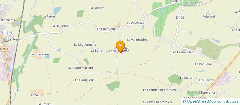 localisation de l'entreprise GFA DE LA VALANGLAISE à CHEMILLE-EN-ANJOU