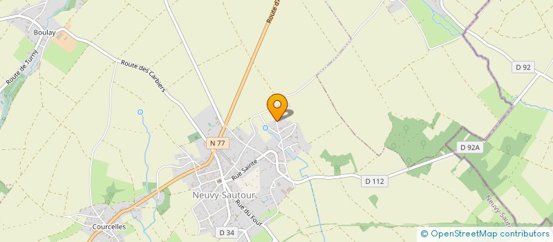 localisation de l'entreprise GFA DE LA VALLEE  NEUVY-SAUTOUR