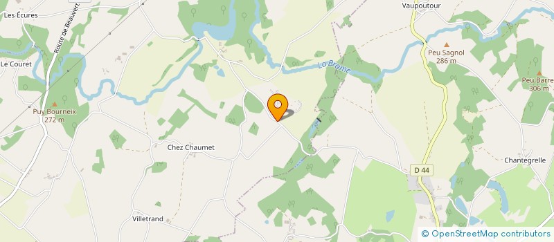 localisation de l'entreprise GFA DE LA VALLEE  DOMPIERRE-LES-EGLISES