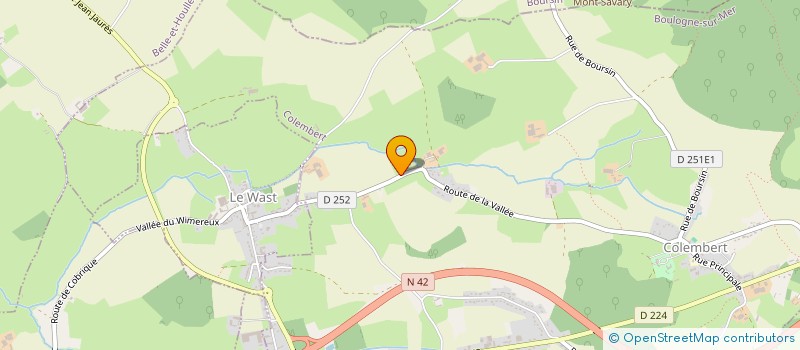 localisation de l'entreprise GFA DE LA VALLEE  COLEMBERT