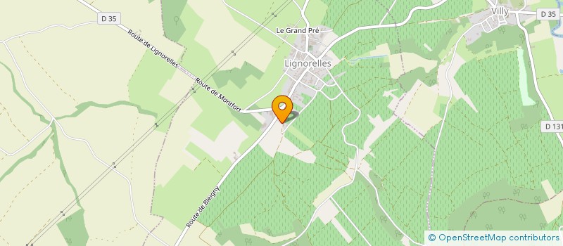 localisation de l'entreprise GFA DE LA VALLEE AUX SAGES  LIGNORELLES