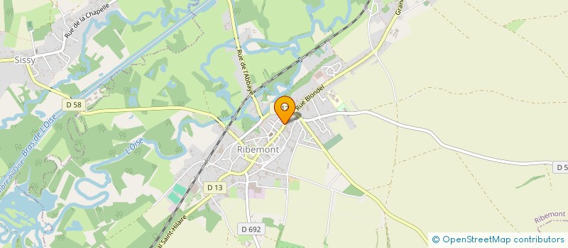 localisation de l'entreprise GFA DE LA VALLEE DE FAY  RIBEMONT