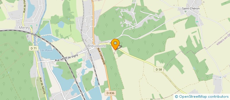 localisation de l'entreprise GFA DE LA VALLEE DE L'EURE  BREUILPONT