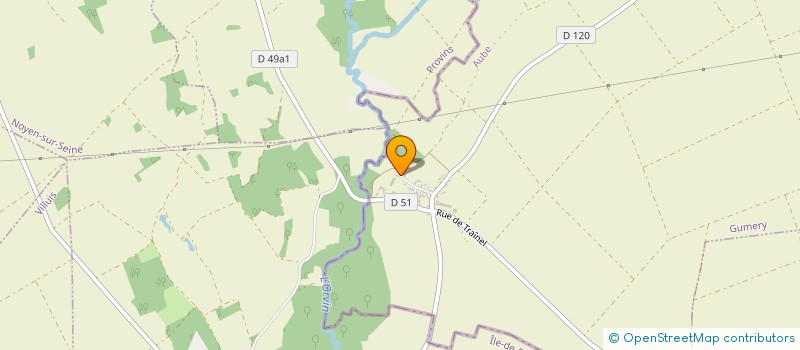 localisation de l'entreprise GFA DE LA VALLEE DE L'ORVIN  GUMERY