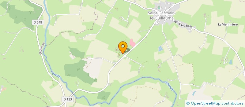 localisation de l'entreprise GFA DE LA VALLEE DE LA MAYENNE  ST GERMAIN LE GUILLAUME