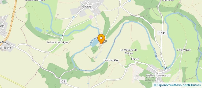localisation de l'entreprise GFA DE LA VALLEE DE LA VONNE à CLOUE