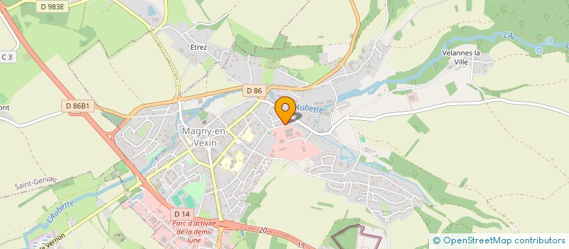 localisation de l'entreprise GFA DE LA VALLEE LECHAUGUETTE  CLERY-EN-VEXIN