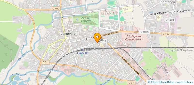 localisation de l'entreprise GFA DE LA VALLEHAYE  LUNEVILLE