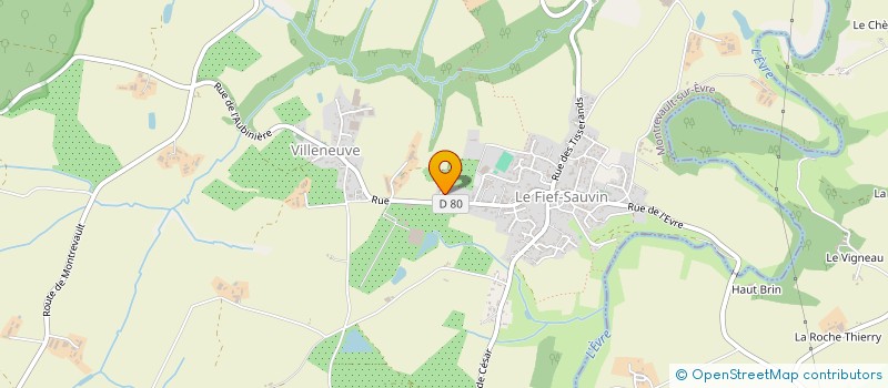 localisation de l'entreprise GFA DE LA VASLINIERE  MAUGES-SUR-LOIRE