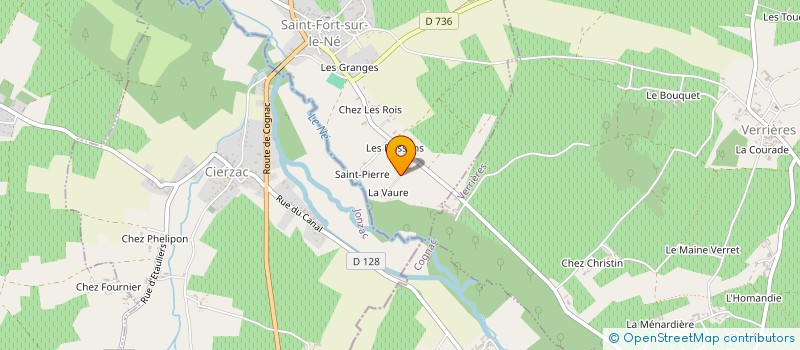 localisation de l'entreprise GFA DE LA VAURE  SAINT-FORT-SUR-LE-NE