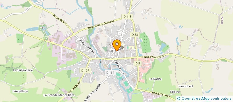 localisation de l'entreprise GFA DE LA VIEILLE LANDE  GORRON