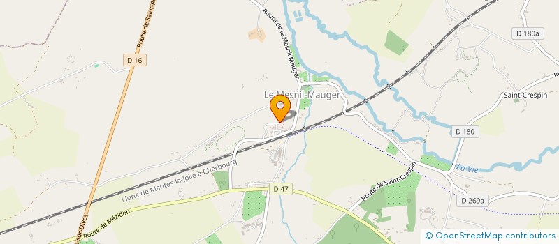 localisation de l'entreprise GFA DE LA VIETTE  MEZIDON VALLEE D'AUGE