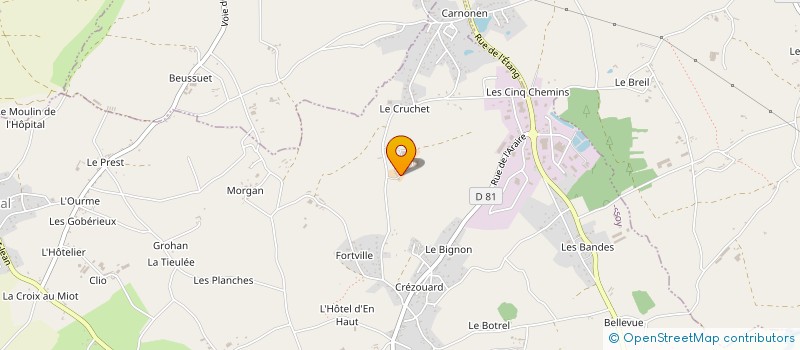 localisation de l'entreprise GFA DE LA VIEUVILLE à QUESSOY
