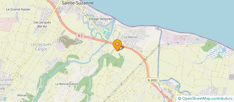 localisation de l'entreprise GFA DE LA VIGNE à SAINTE-SUZANNE