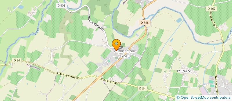 localisation de l'entreprise GFA DE LA VIGNERAIE  AUBIGNE-SUR-LAYON