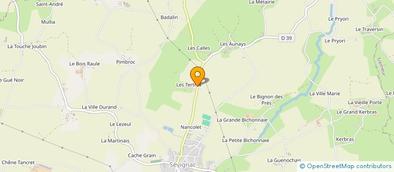 localisation de l'entreprise GFA DE LA VILLE ES BLANCS  SEVIGNAC