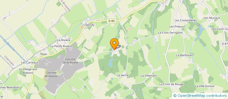 localisation de l'entreprise GFA DE LA VILLE GUILLAUME  SAINT-BROLADRE