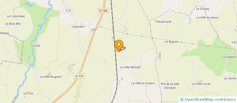 localisation de l'entreprise GFA DE LA VILLE ROUAULT  GAEL