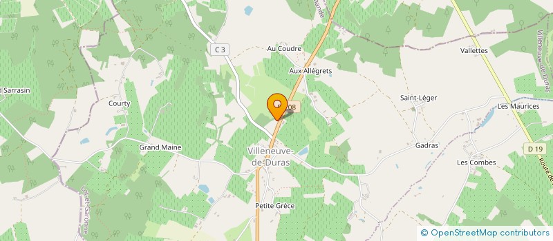 localisation de l'entreprise GFA DE LABORDE  LEVIGNAC-DE-GUYENNE