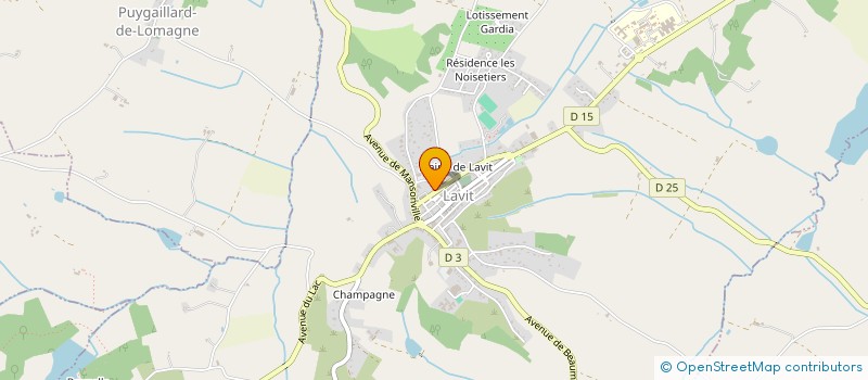 localisation de l'entreprise GFA DE LABOUNE  LAVIT