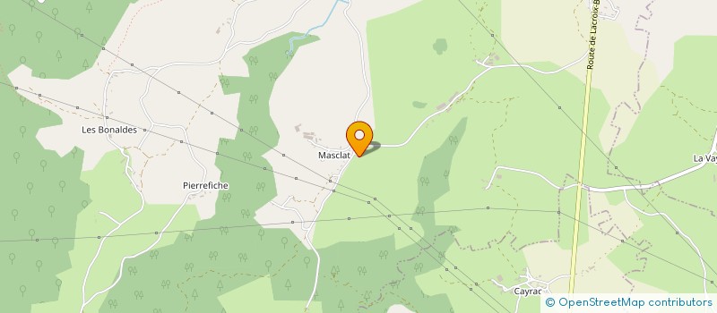 localisation de l'entreprise GFA DE LACAN  LACROIX-BARREZ