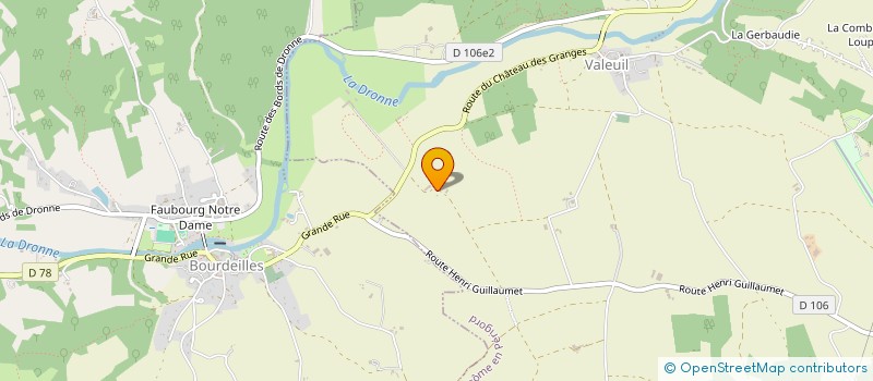 localisation de l'entreprise GFA DE LADRONNE  BRANTOME EN PERIGORD