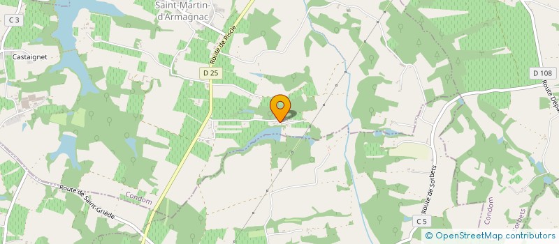 localisation de l'entreprise GFA DE LAGARROSSE  SAINT MARTIN D'ARMAGNAC