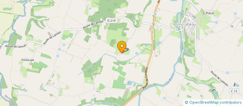 localisation de l'entreprise GFA DE LAGRAVE  MONCRABEAU