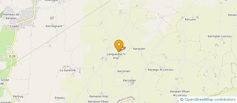 localisation de l'entreprise GFA DE LANDEGUIAC'H  PLOUNEVEZ-LOCHRIST