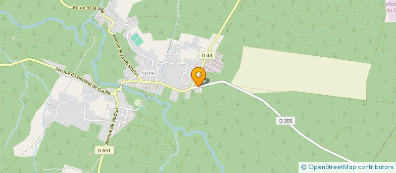 localisation de l'entreprise GFA DE LANDES IX à SORE