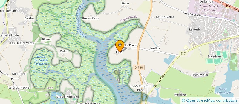 localisation de l'entreprise GFA DE LANFLOY  THEIX-NOYALO