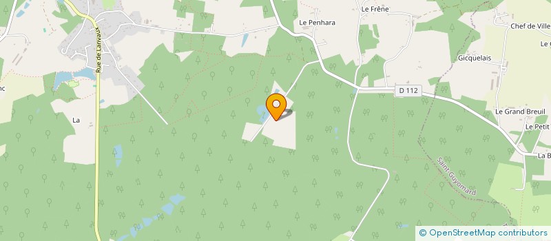 localisation de l'entreprise GFA DE LANGLO DE KERCABIRON  ELVEN