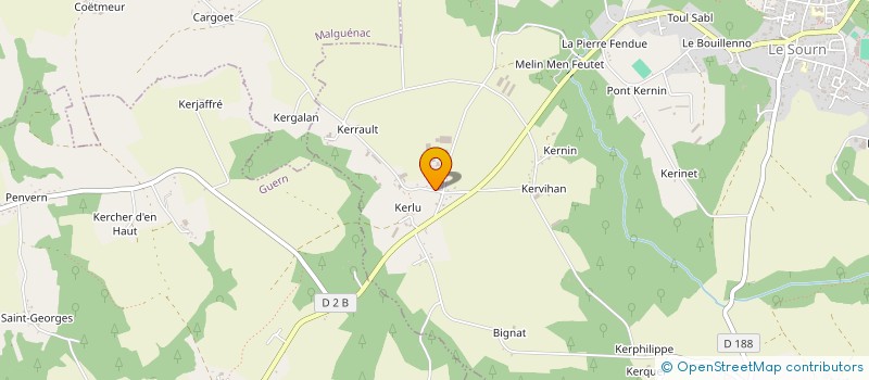 localisation de l'entreprise GFA DE LANN JUSTICE  LE SOURN