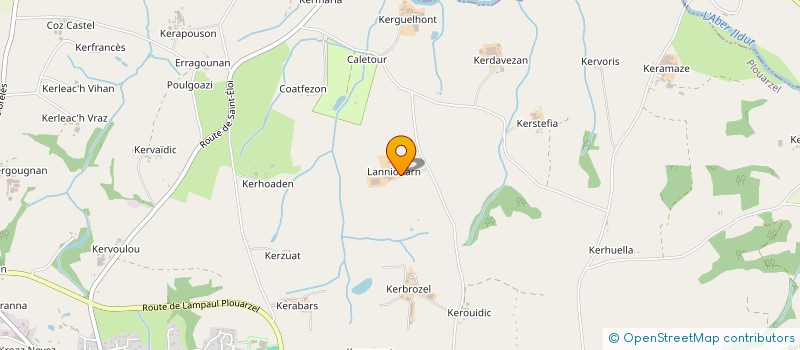 localisation de l'entreprise GFA DE LANNIOUARN  PLOUARZEL