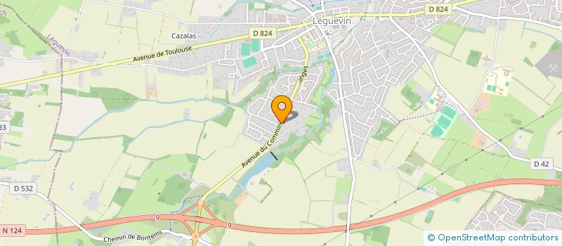 localisation de l'entreprise GFA DE LAPEYROUSE  LEGUEVIN