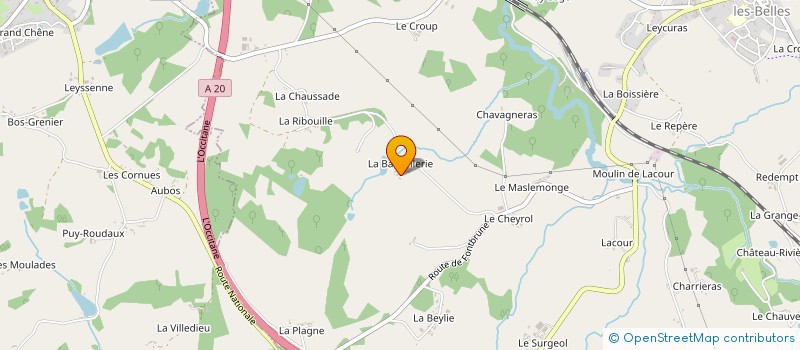 localisation de l'entreprise GFA DE LAPLAUD  SAINT-GERMAIN-LES-BELLES