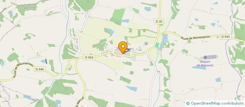 localisation de l'entreprise GFA DE LARBONNE  MONTESQUIOU